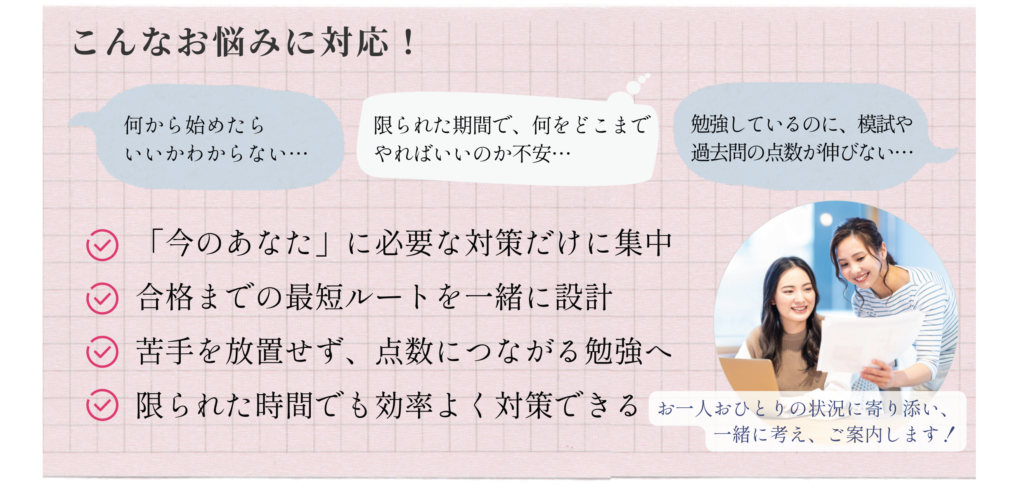 こんなお悩みに対応！---改訂202605---渋谷看護予備校